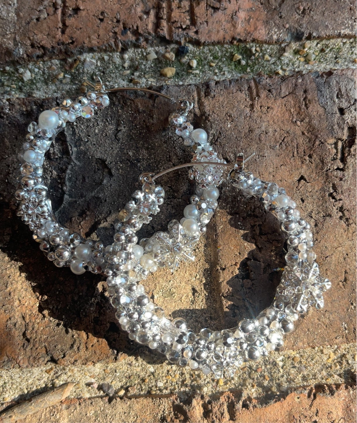 ❄️ Snowfall Sparkle Hoops