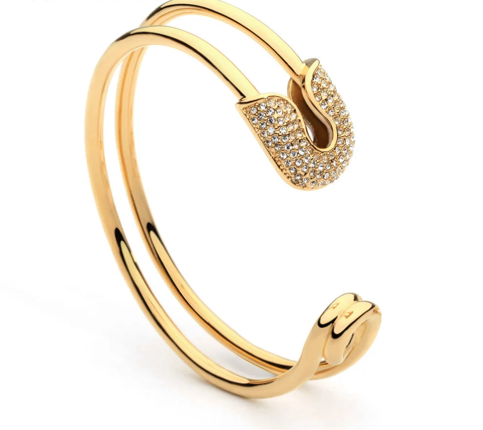 Crystal Paperclip Cuff