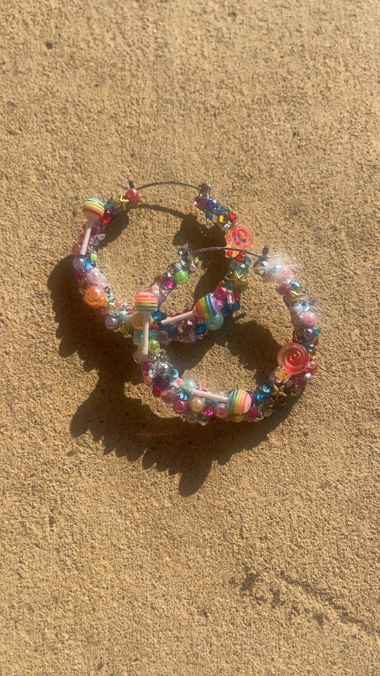 🍭🌈 Sugar Rush Edit Hoops (50mm)