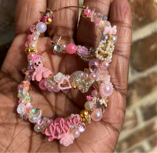 Libra Blush Hoops 🌸
