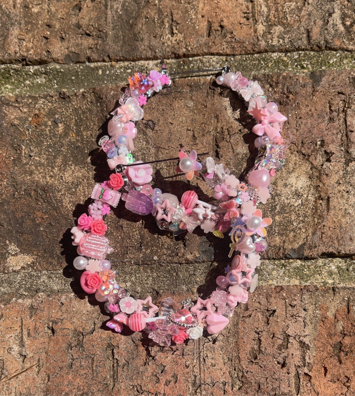 Bubblegum Dreams Hoops (60mm) 💕🍬