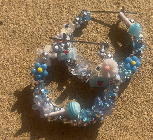 Blueberry Bliss Hoops 💙✨🌼