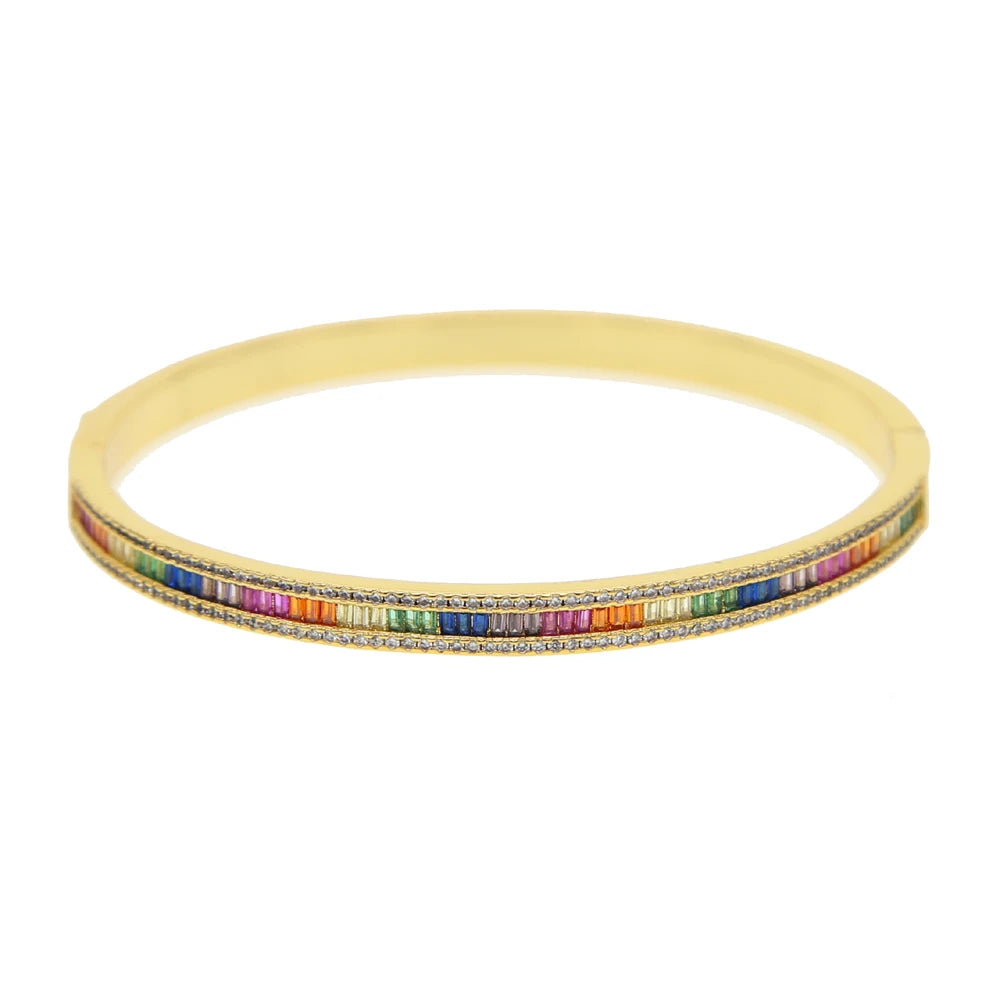 Color Cascade Tennis Bracelet