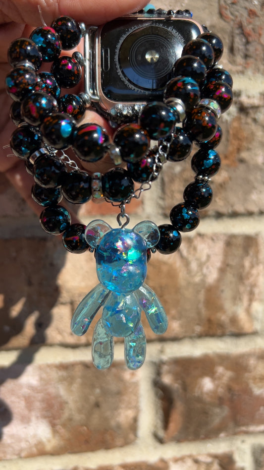 ✨ Crystal Bear Luxe Apple Watch Set