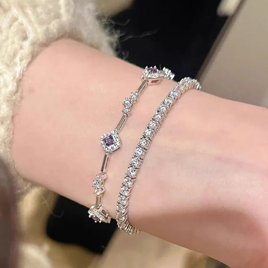 Amethyst Affair Tennis Bracelet