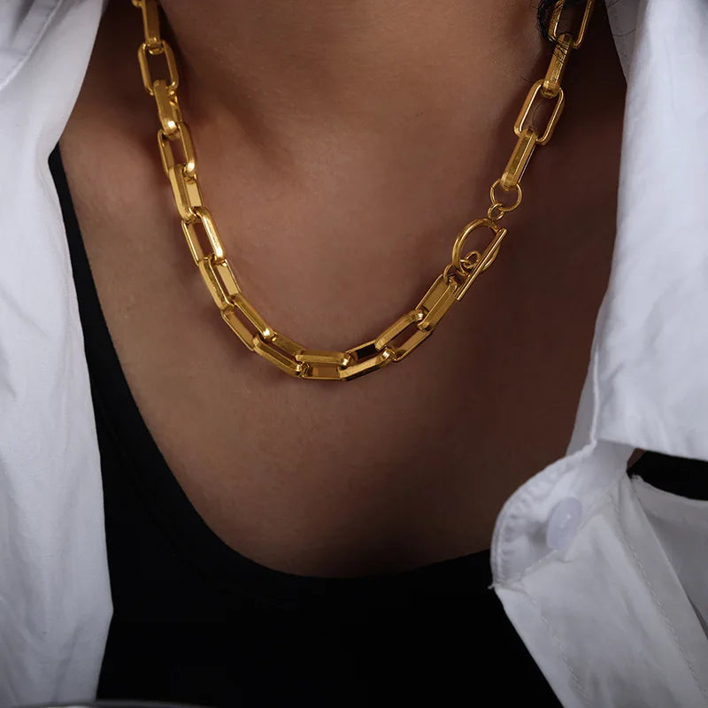 Golden Layers Chain Necklace