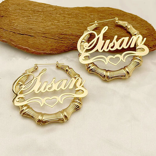 Bamboo Name Hoops