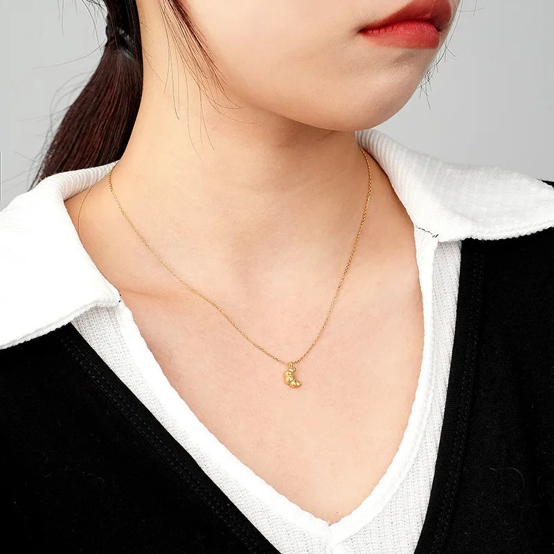 Parisian Croissant Necklace