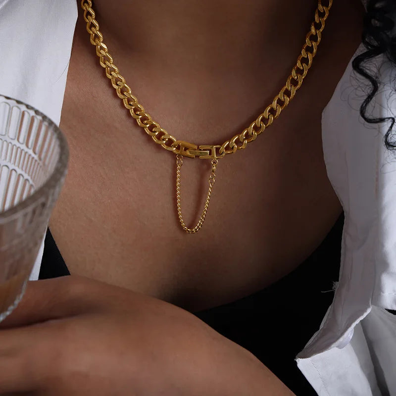 Golden Layers Chain Necklace