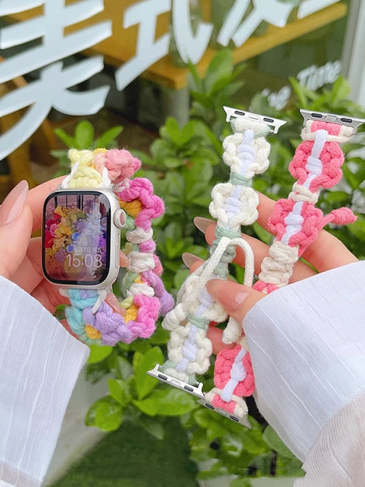 Boho Stitch Band for Apple Watch π§Ά