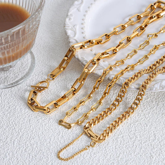 Golden Layers Chain Necklace