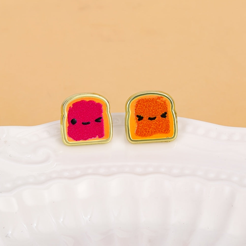 Peanut Butter & Jelly Time Studs🥜🍓