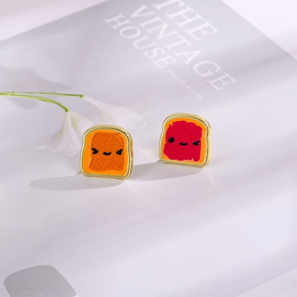Peanut Butter & Jelly Time Studs🥜🍓
