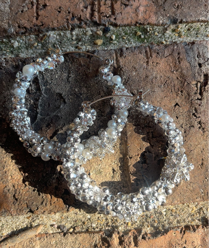 ❄️ Snowfall Sparkle Hoops