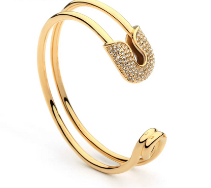 Crystal Paperclip Cuff