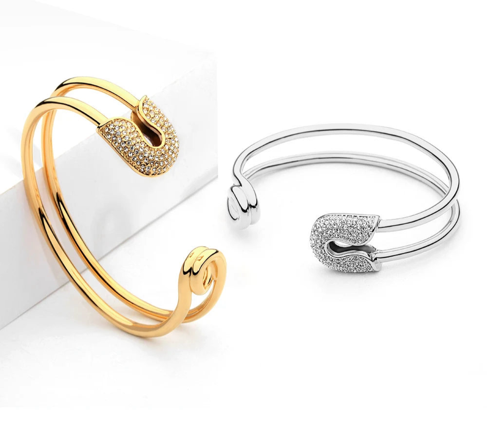 Crystal Paperclip Cuff