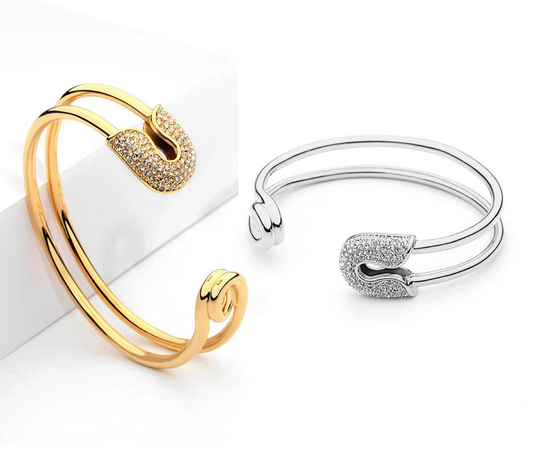Crystal Paperclip Cuff