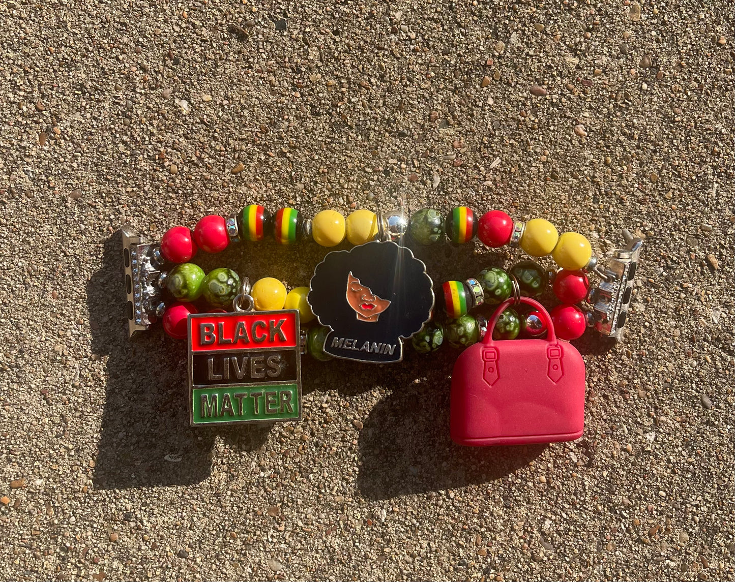 Melanin Power Apple Watch Bracelet ✊🏾❤️💛💚