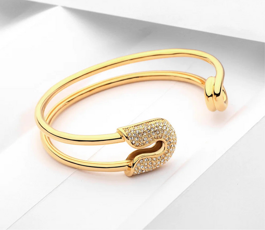 Crystal Paperclip Cuff
