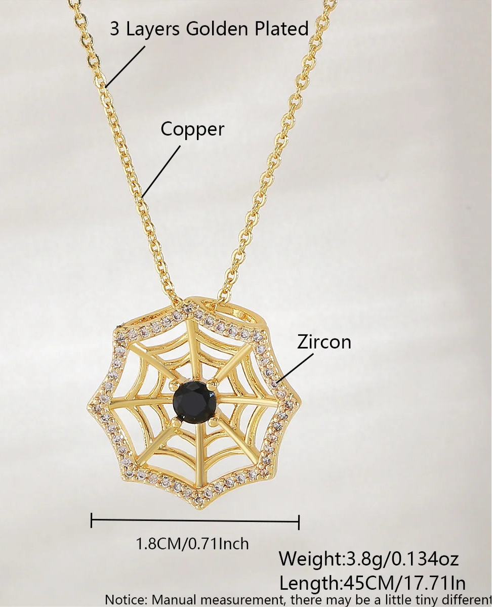 Midnight Web Necklace 🕷️