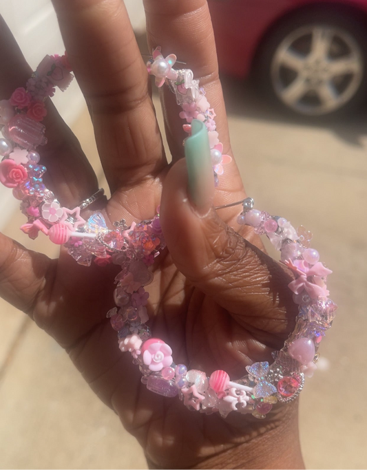 Bubblegum Dreams Hoops (60mm) 💕🍬