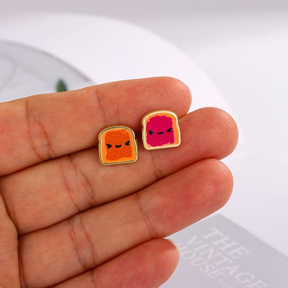Peanut Butter & Jelly Time Studs🥜🍓