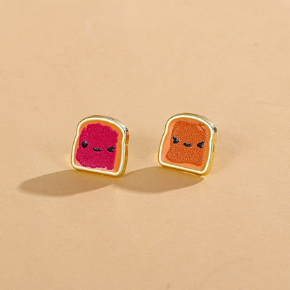 Peanut Butter & Jelly Time Studs🥜🍓