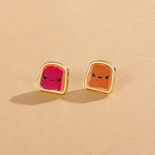 Peanut Butter & Jelly Time Studs🥜🍓