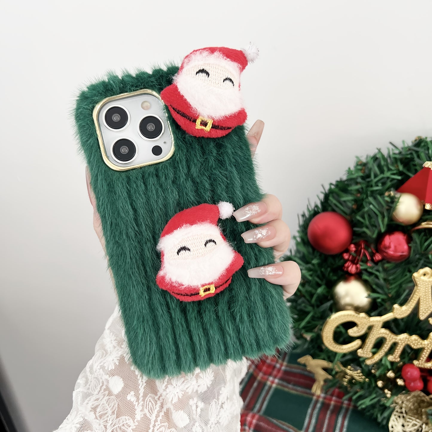 Santa Plush Holiday iPhone Case 🎅🏽
