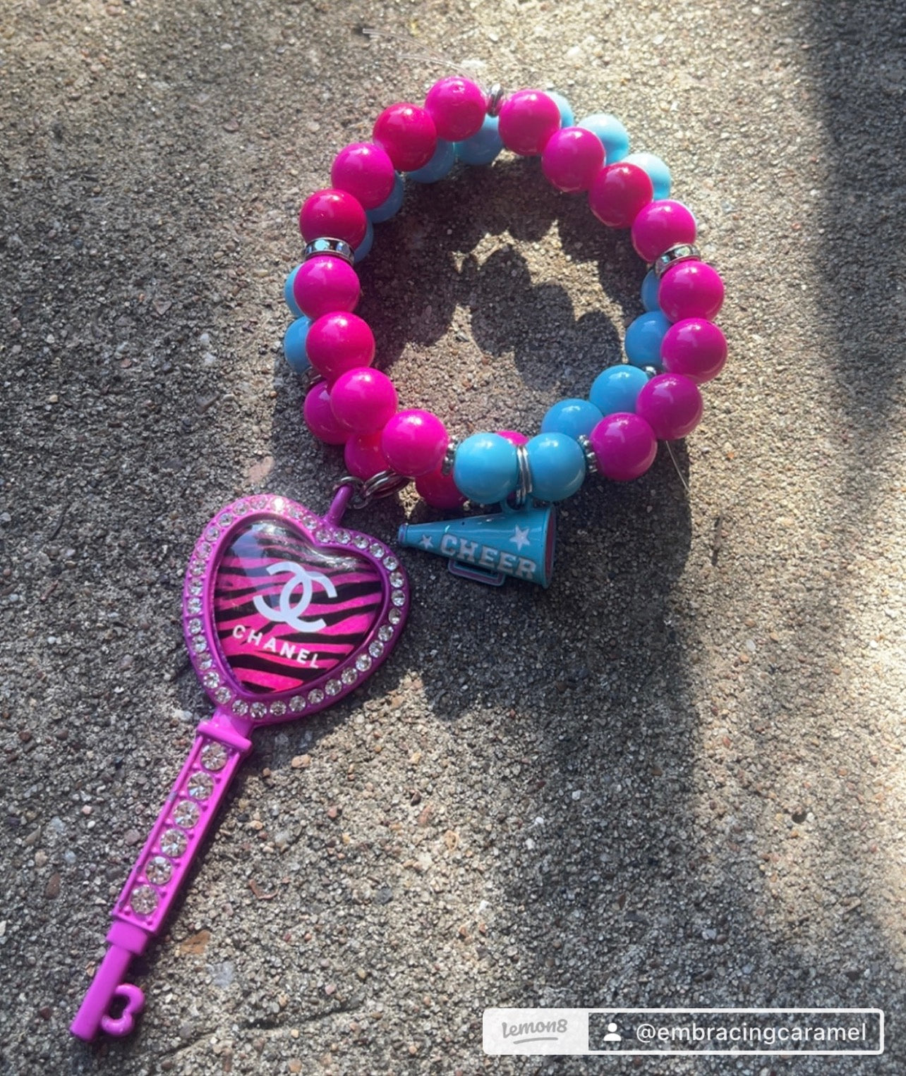 Cheerleader Key Bracelet🩷💙
