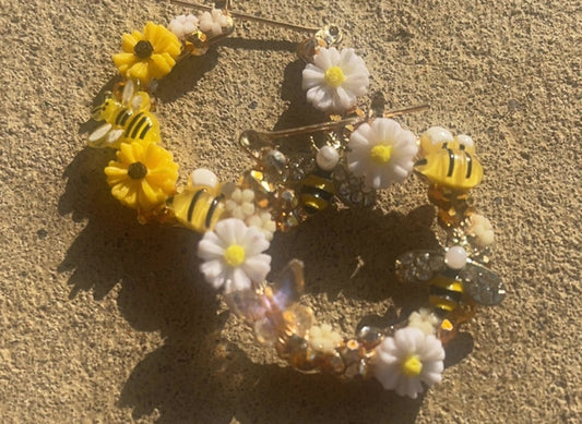 πΌπ Mini Bee Hive Hoops