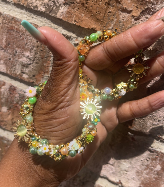 🌞 Sunlit Meadow Hoops (60mm)