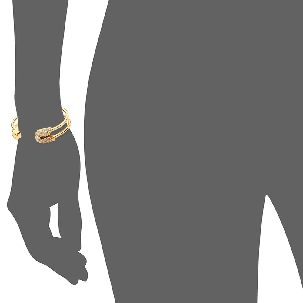 Crystal Paperclip Cuff