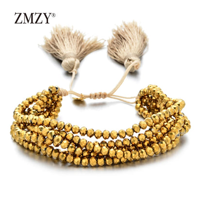 🌈 Boho Beaded Tassel Bracelet