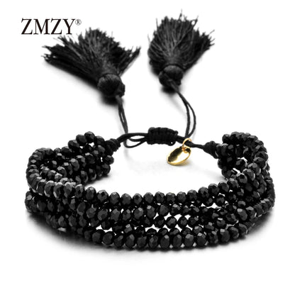 🌈 Boho Beaded Tassel Bracelet