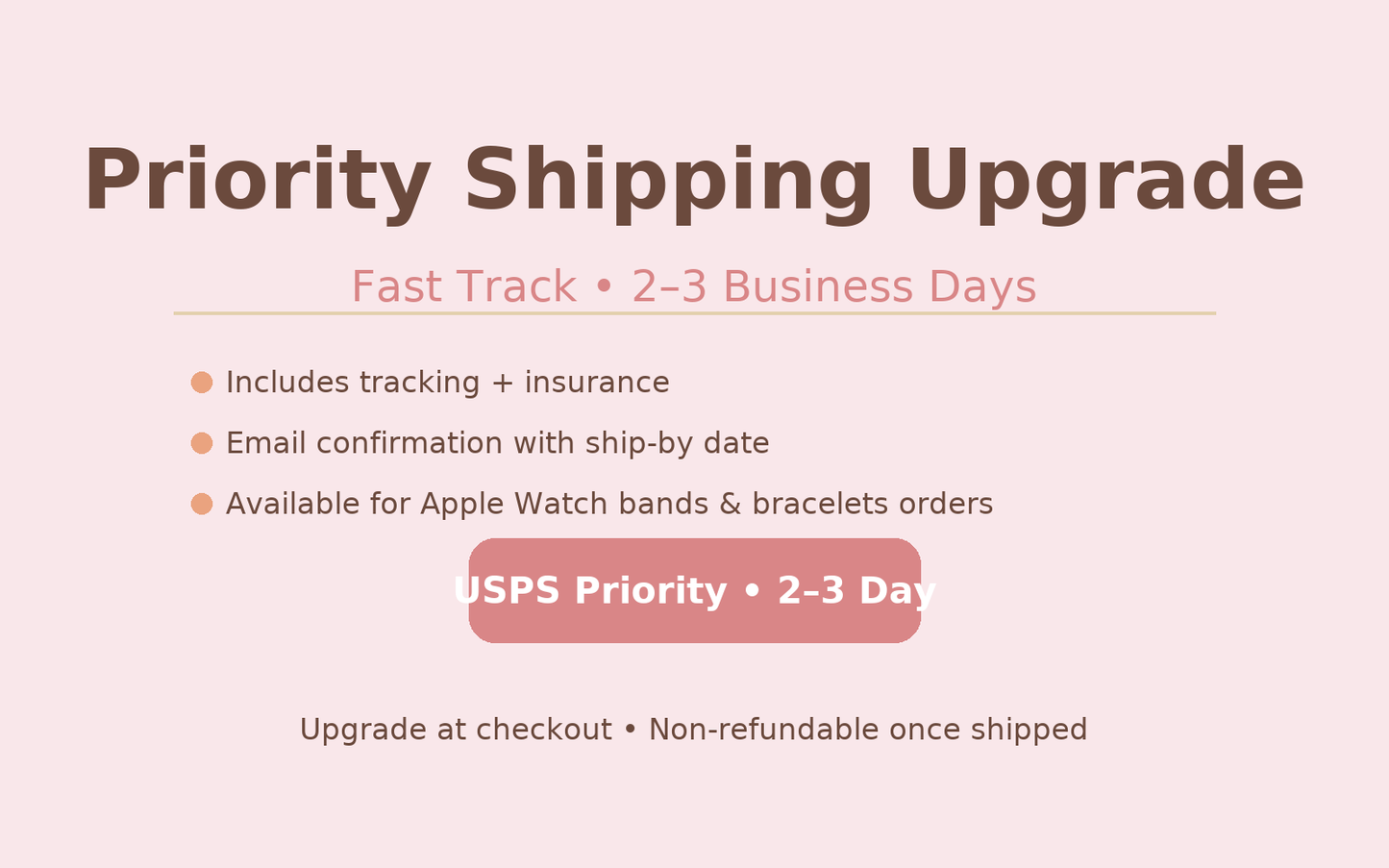 Priority Shipping Upgrade