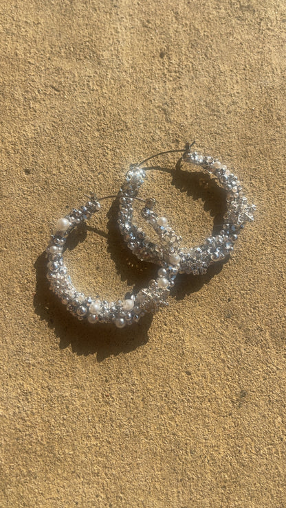 ❄️ Snowfall Sparkle Hoops