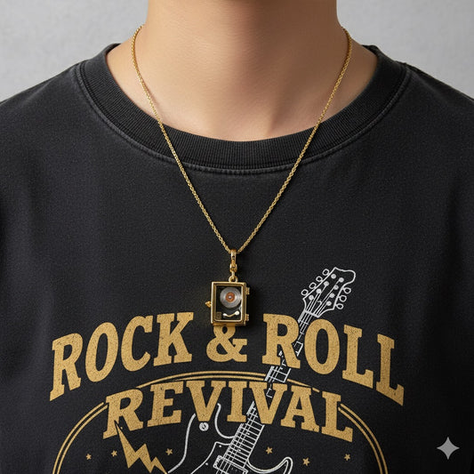Spin the Magic Record Player Necklace🎶