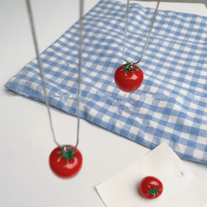 🍅 Fresh Pick Tomato Necklace
