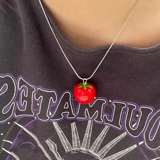 🍅 Fresh Pick Tomato Necklace