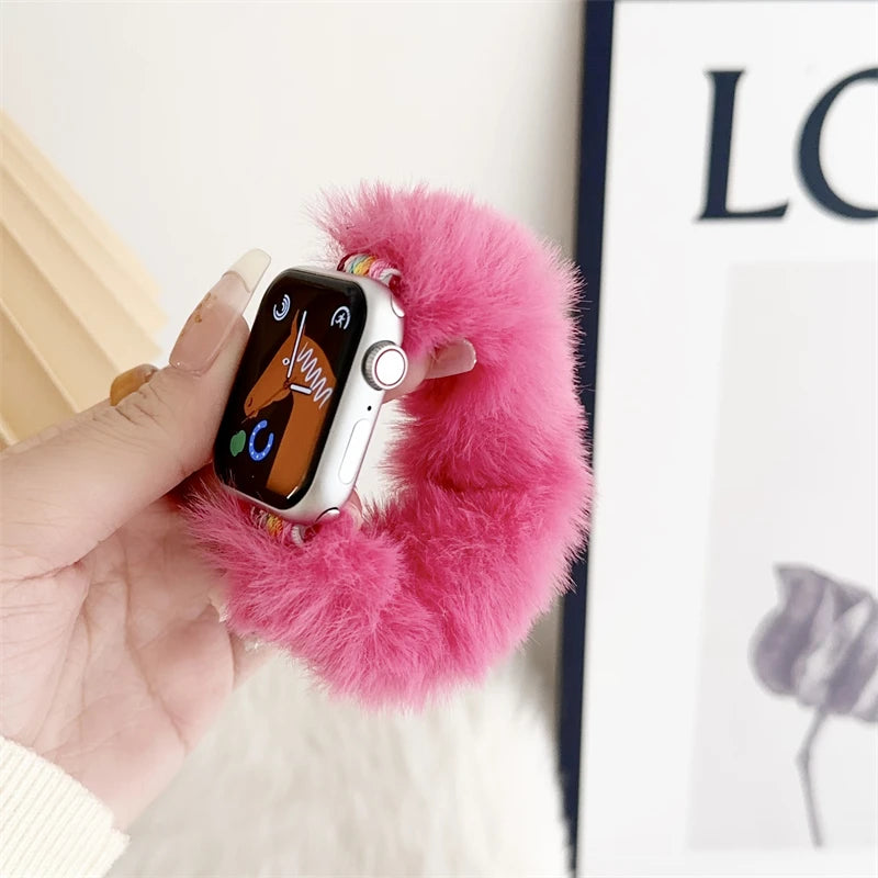 ⛄ Fuzzy Cozy Apple Watch Band