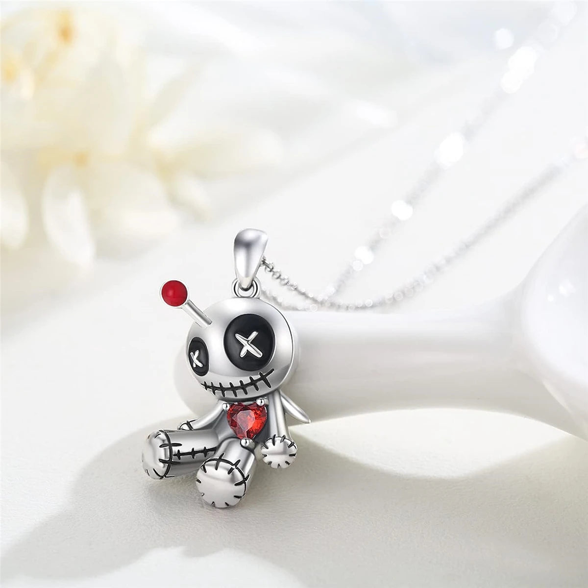 Stitch & Spell Pendant 🖤🔮