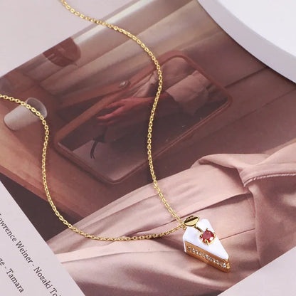 Sweet Slice Cake Necklace
