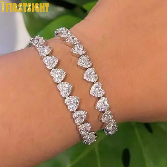 Iced Heart Charm Bracelet 💖