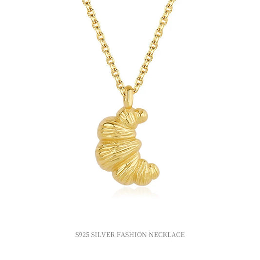 Parisian Croissant Necklace