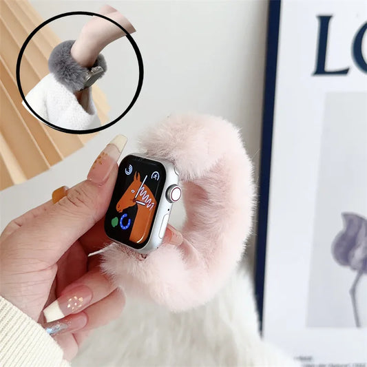 ⛄ Fuzzy Cozy Apple Watch Band