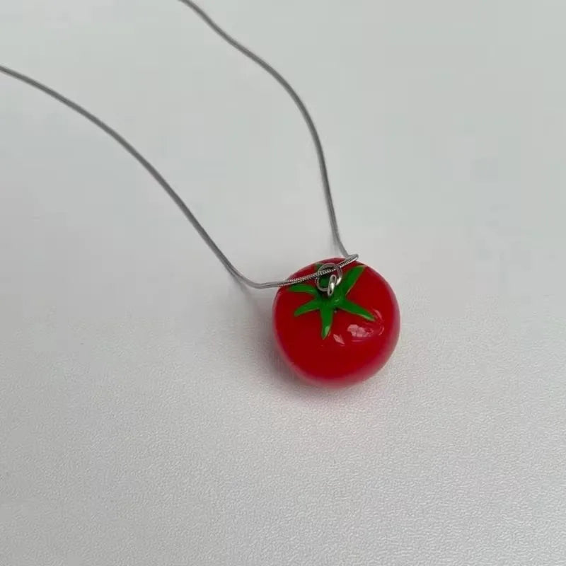🍅 Fresh Pick Tomato Necklace