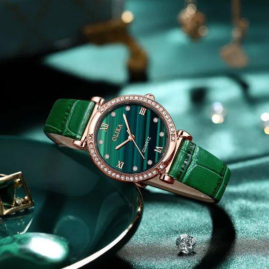 Emerald Luxe Timepiece