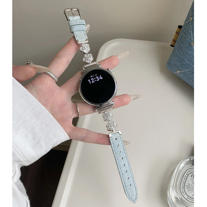🌸 Denim Blossom Watch Band
