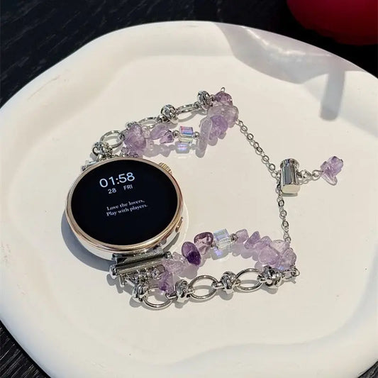 🌸 Crystal Gemstone Watch Band